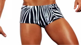 Black and White Traditional Swim Briefs